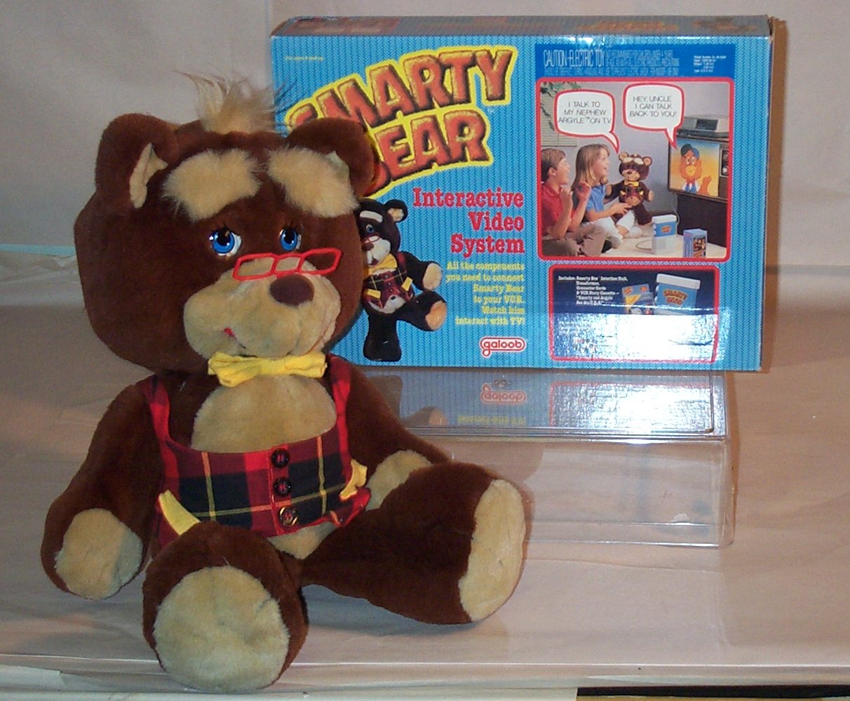 Smart Sam 1985 Hip Yick Talking Bear Stuffed Animal Plushie 80s.